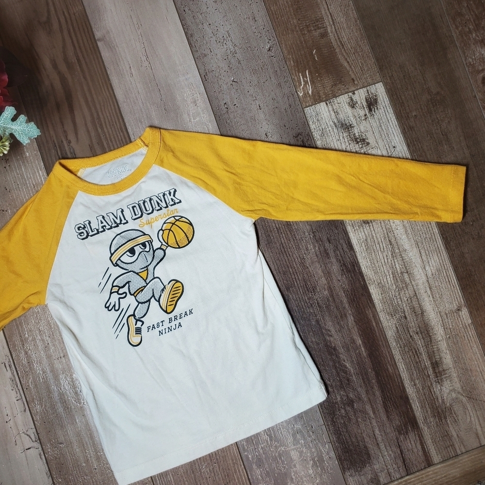 365Kids from Garanimals Size 5 Slam Dunk Superstar Fast Break Ninja Graphic Tee